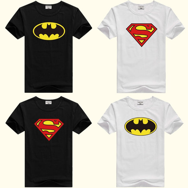 DMDM PIG Batman Superman Short Sleeve T-Shirts For Boys Girl Tops Kids Clothing TShirt Size 2 3 4 5 Years Baby Clothes Tee