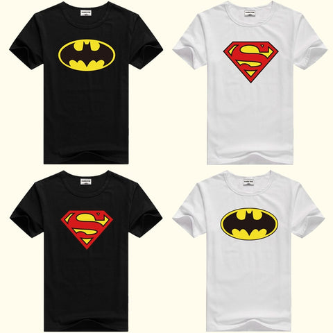 DMDM PIG Batman Superman Short Sleeve T-Shirts For Boys Girl Tops Kids Clothing TShirt Size 2 3 4 5 Years Baby Clothes Tee