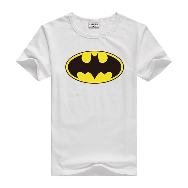 DMDM PIG Batman Superman Short Sleeve T-Shirts For Boys Girl Tops Kids Clothing TShirt Size 2 3 4 5 Years Baby Clothes Tee