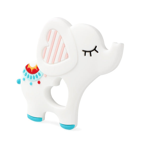 BPA Free Animal Silicone Teethers 1PC Baby Teething Necklace Toy Fox panda elephant Food Grade Silicone Cartoon Nursing Tiny Rod