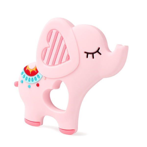 BPA Free Animal Silicone Teethers 1PC Baby Teething Necklace Toy Fox panda elephant Food Grade Silicone Cartoon Nursing Tiny Rod