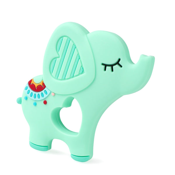 BPA Free Animal Silicone Teethers 1PC Baby Teething Necklace Toy Fox panda elephant Food Grade Silicone Cartoon Nursing Tiny Rod
