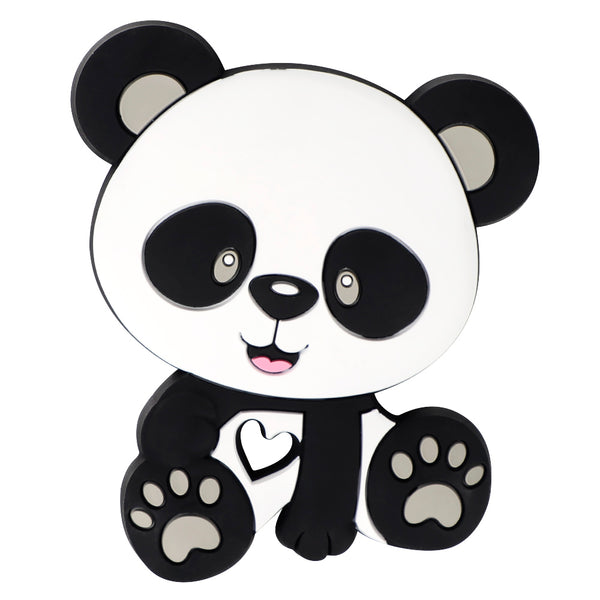 BPA Free Animal Silicone Teethers 1PC Baby Teething Necklace Toy Fox panda elephant Food Grade Silicone Cartoon Nursing Tiny Rod