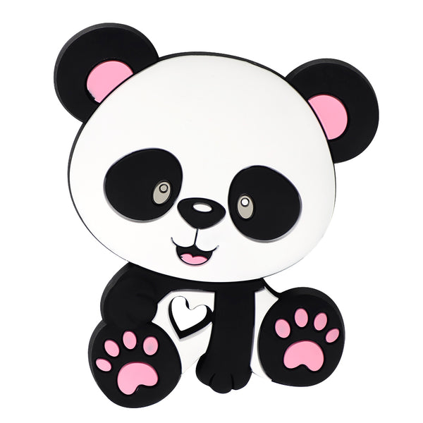 BPA Free Animal Silicone Teethers 1PC Baby Teething Necklace Toy Fox panda elephant Food Grade Silicone Cartoon Nursing Tiny Rod
