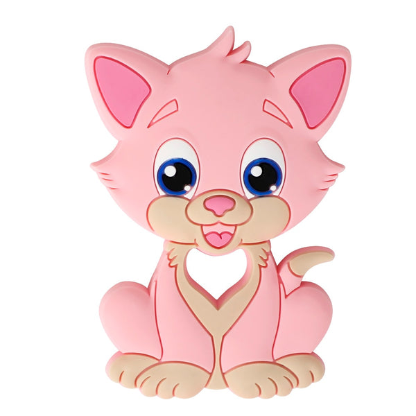 BPA Free Animal Silicone Teethers 1PC Baby Teething Necklace Toy Fox panda elephant Food Grade Silicone Cartoon Nursing Tiny Rod