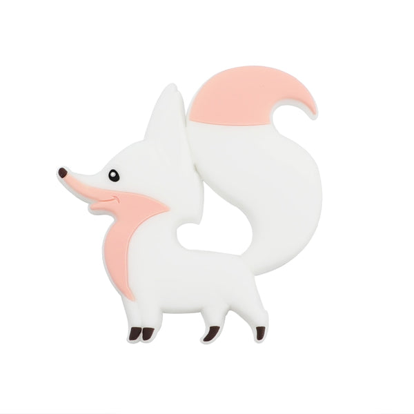 BPA Free Animal Silicone Teethers 1PC Baby Teething Necklace Toy Fox panda elephant Food Grade Silicone Cartoon Nursing Tiny Rod