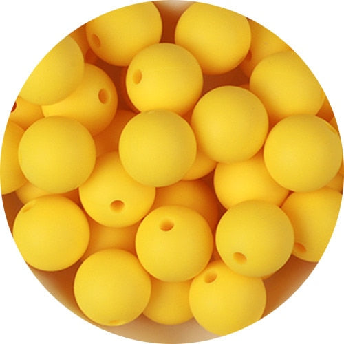 BOBO.BOX 9mm 50pcs Silicone Beads Pearl Silicone Food Grade Teething Beads DIY BPA Free Jewelry Baby Teether Toy Pacifier Chain