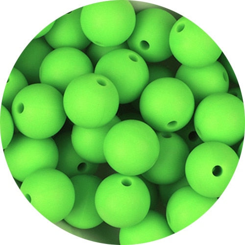 BOBO.BOX 9mm 50pcs Silicone Beads Pearl Silicone Food Grade Teething Beads DIY BPA Free Jewelry Baby Teether Toy Pacifier Chain
