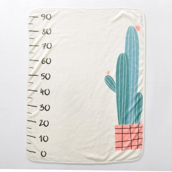 Baby Milestone Blanket Newborns growth memorial Stuff Cartoon Print Photography Monthly Background Cloth Babies gifts souvenirs