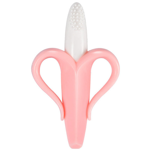 Baby Teethers Banana Safe Food Grade Silicone Toothbrush Teething Kids Baby Teethers Tooth Brush Dental Care Gifts Chew Toys