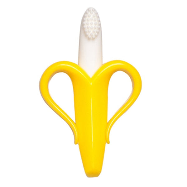 Baby Teethers Banana Safe Food Grade Silicone Toothbrush Teething Kids Baby Teethers Tooth Brush Dental Care Gifts Chew Toys