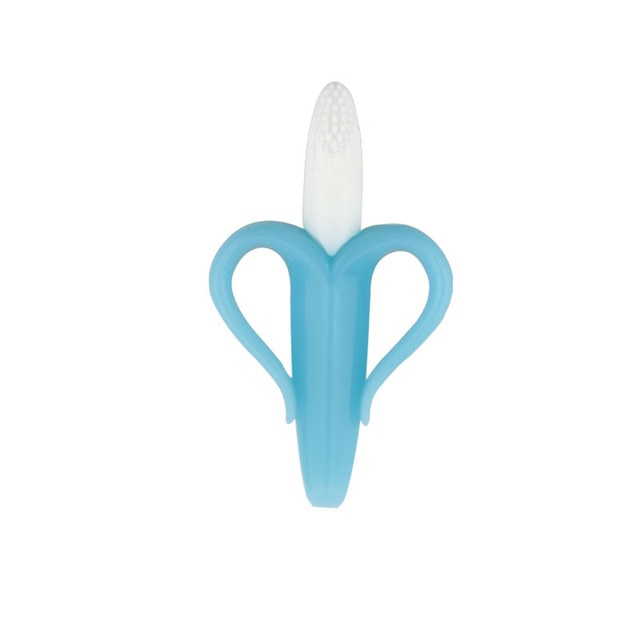 Baby Teethers Banana Safe Food Grade Silicone Toothbrush Teething Kids Baby Teethers Tooth Brush Dental Care Gifts Chew Toys