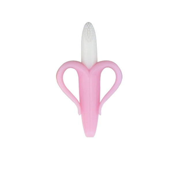 Baby Teethers Banana Safe Food Grade Silicone Toothbrush Teething Kids Baby Teethers Tooth Brush Dental Care Gifts Chew Toys