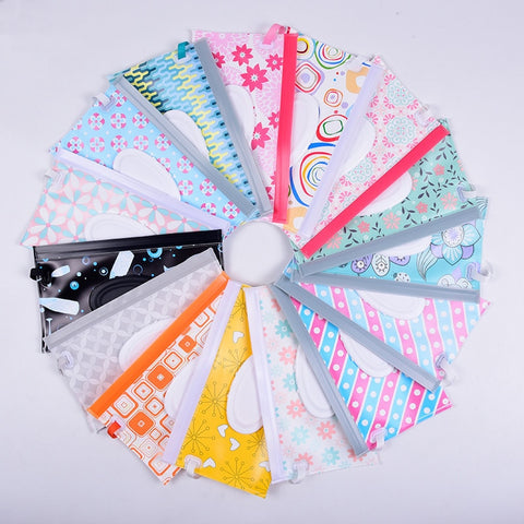 Baby Care Wet Wipe Box Eco-Friendly Wet Tissue Case Cleaning Wipes Container Case Portable Wet Wipe Bag EVA Snap Strap Wipes Bag