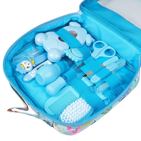 Multifuncional bebê cuidados de saúde termômetro higiene aliciamento escova recém-nascido criança kit aparador de unhas scissor conjunto de produtos de higiene pessoal