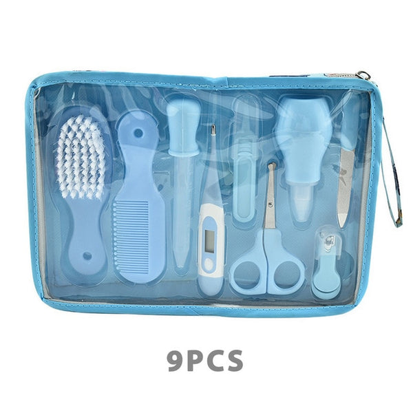 Multifuncional bebê cuidados de saúde termômetro higiene aliciamento escova recém-nascido criança kit aparador de unhas scissor conjunto de produtos de higiene pessoal