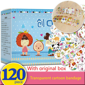 120PCs Cartoon Bandages Adhesive Bandages Wound Plaster First Aid Hemostasis Band Aid Sterile Stickers for Children Kids