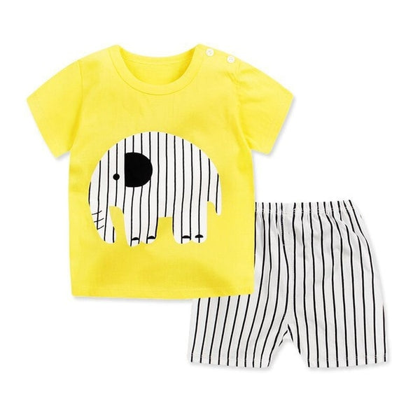 Baby Boys Clothes Sets Children Clothing Summer Short Sleeve Tracksuit for Boys Sport Suits Animal Costume for Kids Clothes