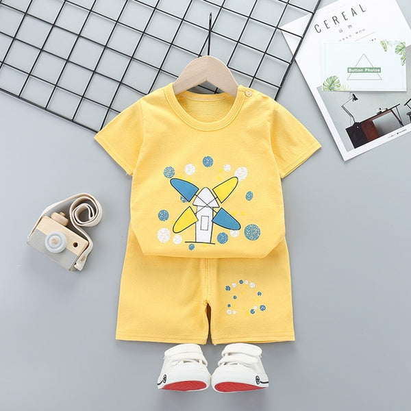Baby Boys Clothes Sets Children Clothing Summer Short Sleeve Tracksuit for Boys Sport Suits Animal Costume for Kids Clothes