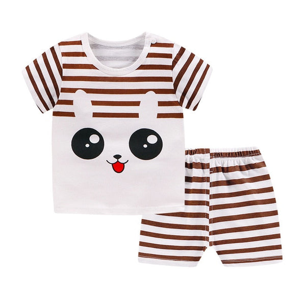 Baby Boys Clothes Sets Children Clothing Summer Short Sleeve Tracksuit for Boys Sport Suits Animal Costume for Kids Clothes
