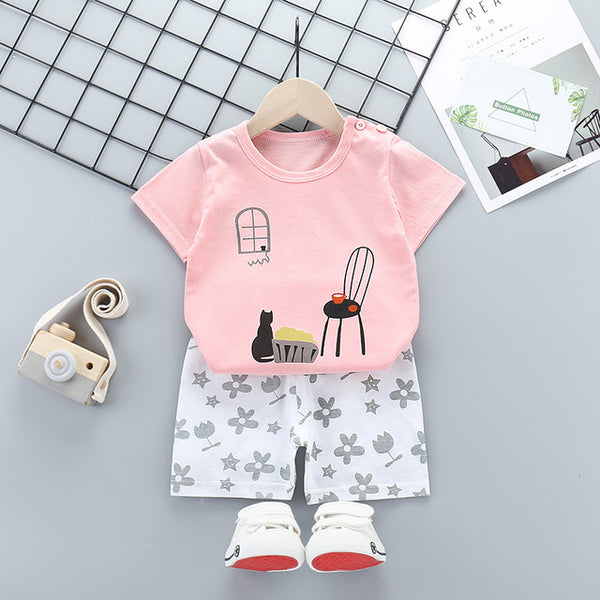 Baby Boys Clothes Sets Children Clothing Summer Short Sleeve Tracksuit for Boys Sport Suits Animal Costume for Kids Clothes