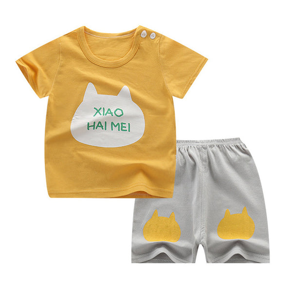 Baby Boys Clothes Sets Children Clothing Summer Short Sleeve Tracksuit for Boys Sport Suits Animal Costume for Kids Clothes