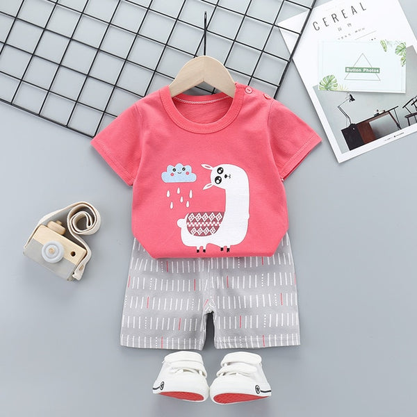 Baby Boys Clothes Sets Children Clothing Summer Short Sleeve Tracksuit for Boys Sport Suits Animal Costume for Kids Clothes