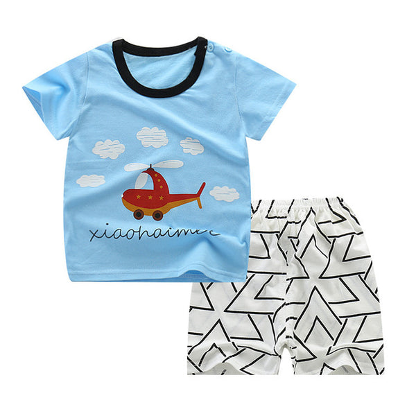 Baby Boys Clothes Sets Children Clothing Summer Short Sleeve Tracksuit for Boys Sport Suits Animal Costume for Kids Clothes