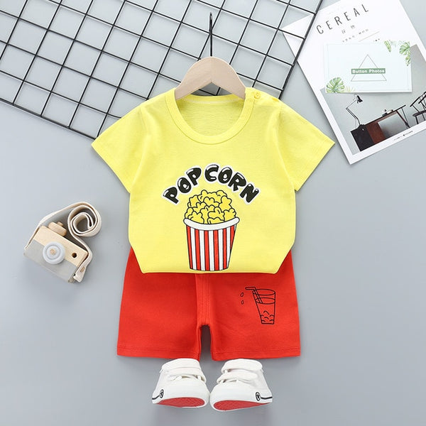 Baby Boys Clothes Sets Children Clothing Summer Short Sleeve Tracksuit for Boys Sport Suits Animal Costume for Kids Clothes