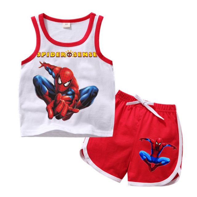 Summer children clothing sets toddler girls Elsa clothing sets top+pant 2Pcs/sets kids casual clothes boys Mickey sport suits