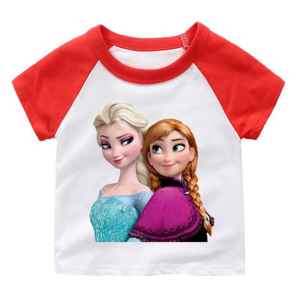 Summer children clothing sets toddler girls Elsa clothing sets top+pant 2Pcs/sets kids casual clothes boys Mickey sport suits