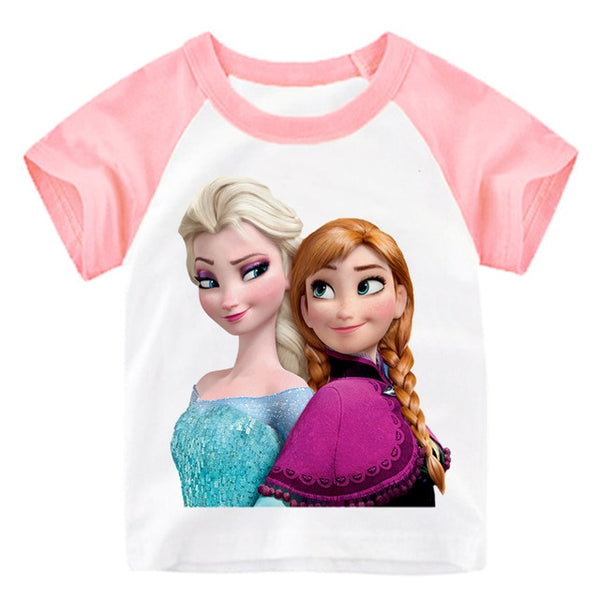 Summer children clothing sets toddler girls Elsa clothing sets top+pant 2Pcs/sets kids casual clothes boys Mickey sport suits