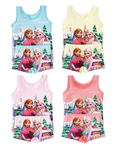 Summer children clothing sets toddler girls Elsa clothing sets top+pant 2Pcs/sets kids casual clothes boys Mickey sport suits