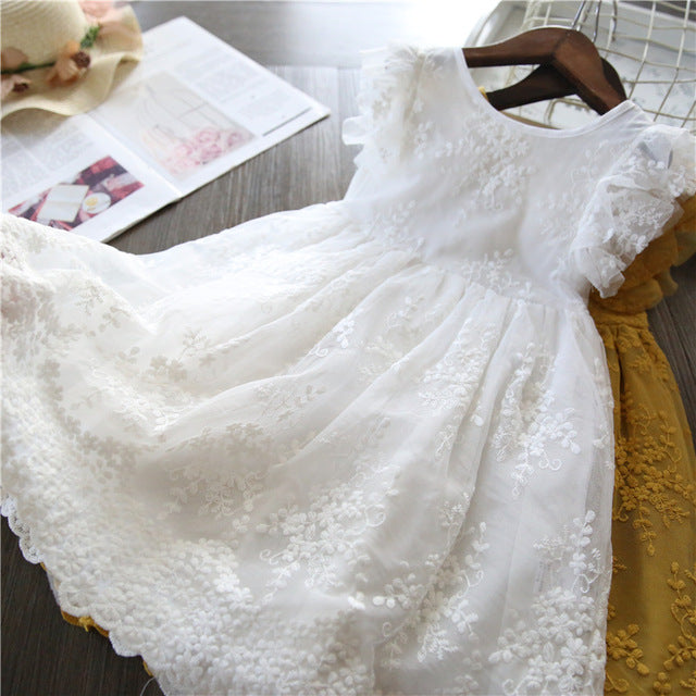 Summer Lace Children Clothing Princess Kids Dresses For Girls Causal Wear Unicorn Dress 3 8 Years Girls Dress Vestido Robe Fille