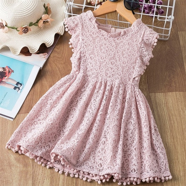 Summer Lace Children Clothing Princess Kids Dresses For Girls Causal Wear Unicorn Dress 3 8 Years Girls Dress Vestido Robe Fille