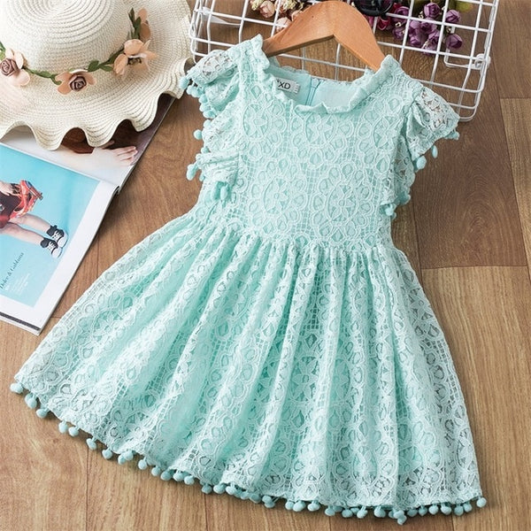 Summer Lace Children Clothing Princess Kids Dresses For Girls Causal Wear Unicorn Dress 3 8 Years Girls Dress Vestido Robe Fille