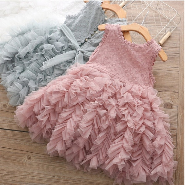 Summer Lace Children Clothing Princess Kids Dresses For Girls Causal Wear Unicorn Dress 3 8 Years Girls Dress Vestido Robe Fille