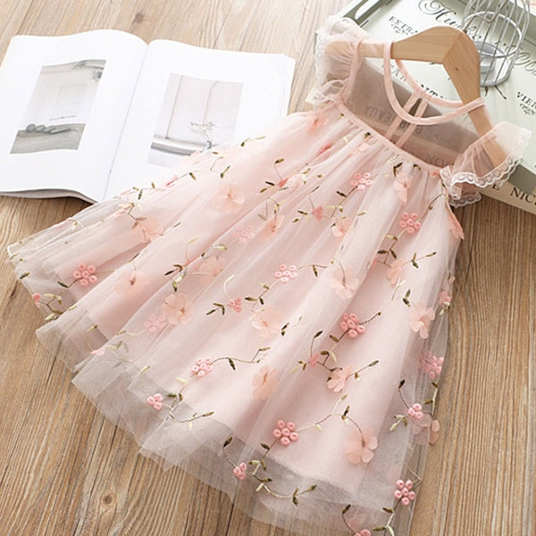 Summer Lace Children Clothing Princess Kids Dresses For Girls Causal Wear Unicorn Dress 3 8 Years Girls Dress Vestido Robe Fille