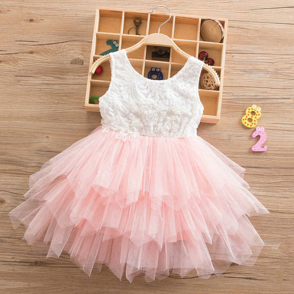 Summer Lace Children Clothing Princess Kids Dresses For Girls Causal Wear Unicorn Dress 3 8 Years Girls Dress Vestido Robe Fille