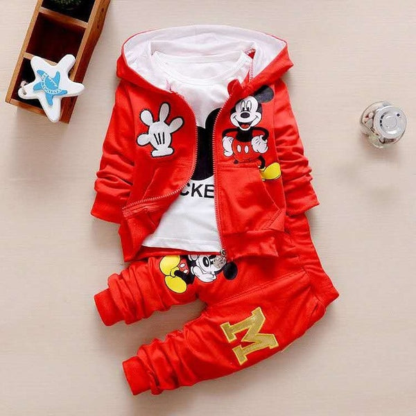 3PCS Spring and autumn Baby boy Clothing Suits Baby girls Clothes Sets Children Suit Outfits Hoodie + pants+T-shirt  Sport  Suit